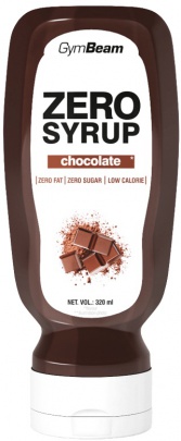 GymBeam Zero Syrup 320 ml - čokoláda VÝPRODEJ (POŠK.OBAL)