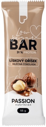Passion Nutrition Protein Bar Low Sugar 55 g - Pistácie, mandle/vanilková čokoláda