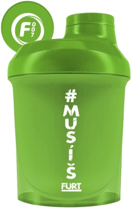 Fitness007 šejkr #musíšfurt 300 ml - bílá