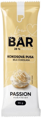 Passion Nutrition Protein Bar Low Sugar 55 g - Pistácie, mandle/vanilková čokoláda
