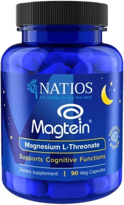 NATIOS Magtein Magnesium L-threonate 90 veganských kapslí