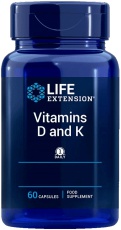 Life Extension Vitamins D and K 60 kapslí