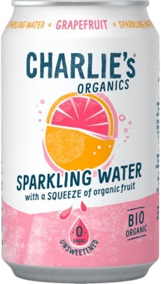 Charlie's Organics sycená pitná voda 330 ml - marakujová šťáva