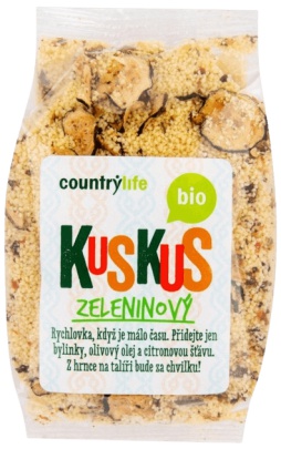 Country life BIO Kuskus ochucený zeleninový 330 g PROŠLÉ DMT 23.1.2025