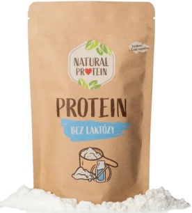 Natural Protein Bezlaktózový protein 350 g - jahoda