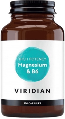 Viridian High Potency Magnesium with B6 120 kapslí