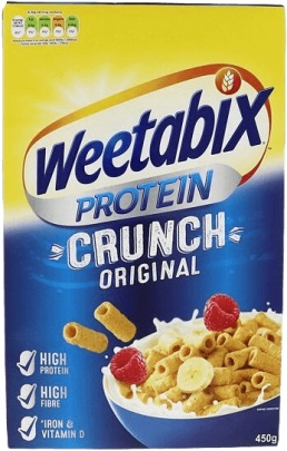 Weetabix rolované celozrnné pšeničné cereálie 450 g - čokoláda