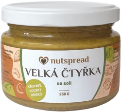 Nutspread Velká čtyřka se solí 250 g VÝPRODEJ 09.08.2026