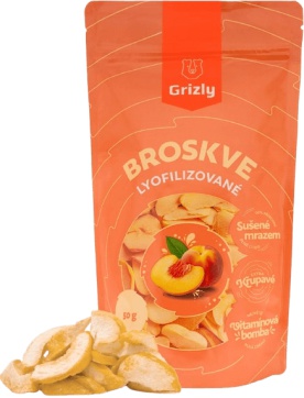 GRIZLY lyofilizované 50 g - jahody