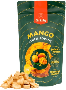 GRIZLY lyofilizované 50 g - jahody