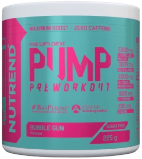 Nutrend Pump 225 g + N1 PRE-WORKOUT 17g - modrá malina ZDARMA