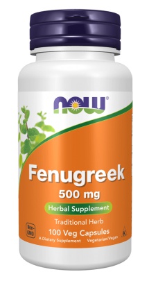 Now Foods Fenugreek, Pískavice řecké seno 500 mg 250 rostlinných kapslí