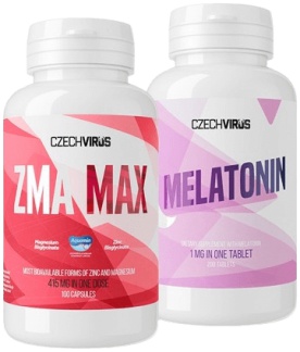 Czech Virus ZMA Max 100 kapslí + Melatonin 200 tablet za ZVÝHODNĚNOU CENU