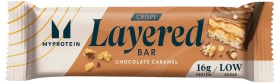 Myprotein Layered Crispy Protein Bar 58 g - čokoláda/ karamel VÝPRODEJ 8.2025