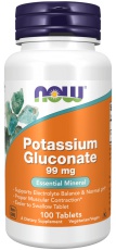 Now Foods Potassium Gluconate (Draslík - Glukonát draselný) 99 mg 100 tablet
