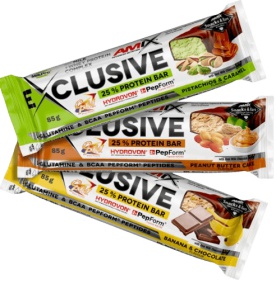 Amix Exclusive Protein Bar 85g - caribbean punch VÝPRODEJ 31.08.2026