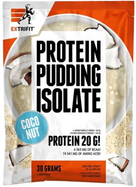 Extrifit Protein Pudding Isolate 30 g - čokoláda