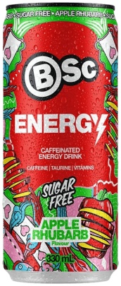BSC Nutrition Energy drink 330 ml - jablko/ rebarbora VÝPRODEJ 3.10.2026