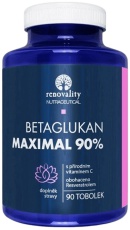 Renovality Betaglukan 90% Maximal s Vitamínem C přírodního původu 90 kapslí