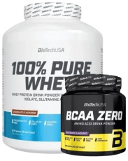 BioTechUSA 100% Pure Whey 2270 g + BiotechUSA EAA Zero 350 g ZDARMA
