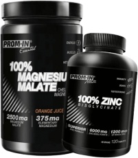 Prom-in 100% Magnesium Malate 324 g + 100% Zinc Bisglycinate 120 tablet ZDARMA
