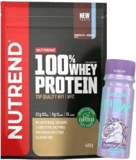 Nutrend 100% Whey Protein 400 g + Pump Shot 60 ml - rainbow ZDARMA