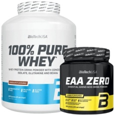 BioTechUSA 100% Pure Whey 2270 g + BiotechUSA EAA Zero 350 g ZDARMA