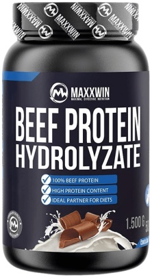 MAXXWIN Beef Protein Hydrolyzate 1500 g - čoko/mint