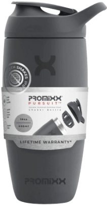 PROMiXX Pursuit Insulated Stainless Steel šejkr 550 ml - seagrass green