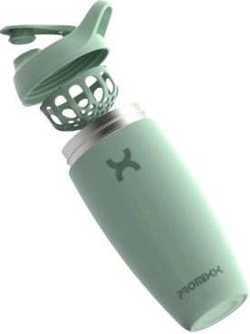 PROMiXX Pursuit Insulated Stainless Steel šejkr 550 ml - seagrass green