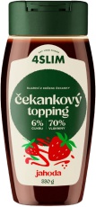 4Slim Čekankový topping 330 g - jahoda VÝPRODEJ (POŠK.OBAL)