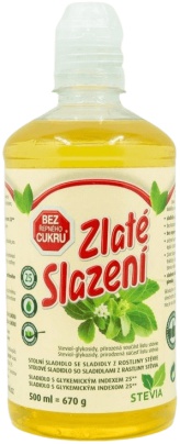 CUKR STOP sirup 670 g - Zlaté slazení VÝPRODEJ (POŠK.OBAL)