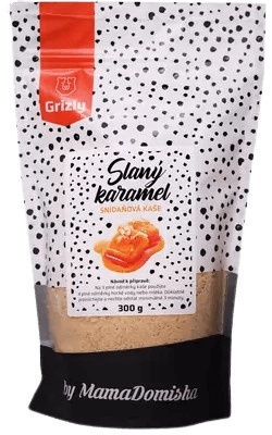 GRIZLY Kaše Slaný karamel by @mamadomisha 300 g VÝPRODEJ (POŠK.OBAL)