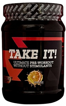 TITANUS pre-workout TAKE IT 500 g - pomeranč VÝPRODEJ 23.9.2025