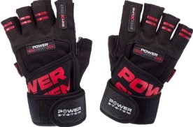 Power System Fitness rukavice POWER GRIP červená