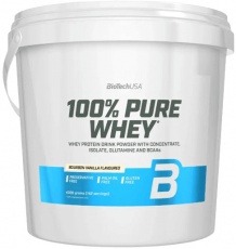 BioTechUSA 100% Pure Whey 4000 g - vanilka bourbon VÝPRODEJ (POŠK.OBAL)