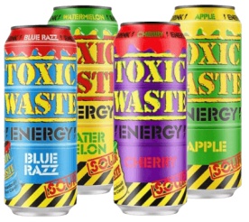 Toxic Waste energetický nápoj - jablko