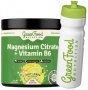GreenFood Magnesium Citrate + Vitamin B6 150 g + Láhev ZDARMA GreenFood Magnesium Citrate + Vitamin B6 150 g + Láhev ZDARMA