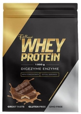 FitBoom Whey Protein 80 % 1000 g - čokoláda/kokos
