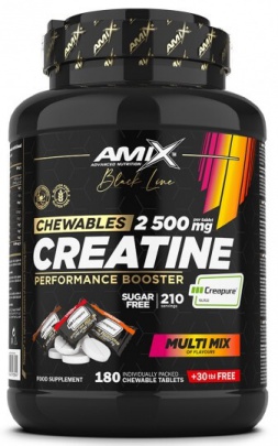 Amix Black line creatine creapure 2 500 mg chewable tabs zero sugar 60 tablet