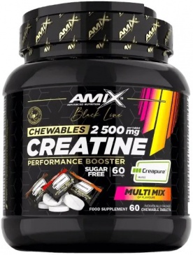 Amix Black line creatine creapure 2 500 mg chewable tabs zero sugar 60 tablet