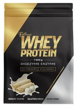 FitBoom Whey Protein 80 % 1000 g - čokoláda/kokos