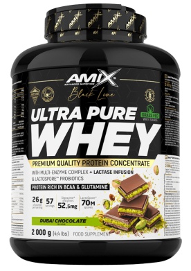Amix Black Line Ultra Pure Whey Protein 2000 g + Amix Fitness Bag ZDARMA