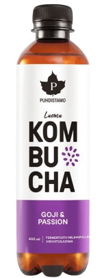Puhdistamo Kombucha BIO 400 ml - malina