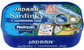 Nekton Sardinky Jadran 125 g - v olivovém oleji