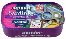Nekton Sardinky Jadran 125 g - v olivovém oleji