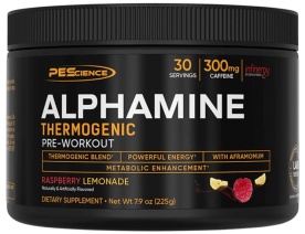 PEScience Alphamine Thermogenic Pre Workout 225 g - Melon Berry Twist