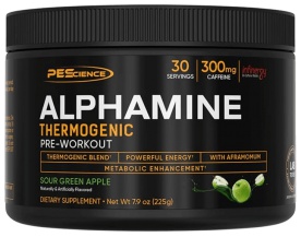 PEScience Alphamine Thermogenic Pre Workout 225 g - Melon Berry Twist
