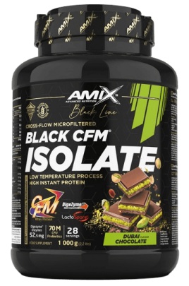 Amix BLACK Line Black CFM Isolate 1000 g - slaný karamel/zmrzlina