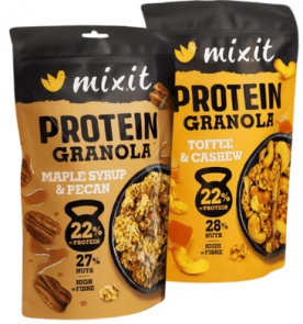Mixit Protein Granola 350 g - javorový sirup a pekany